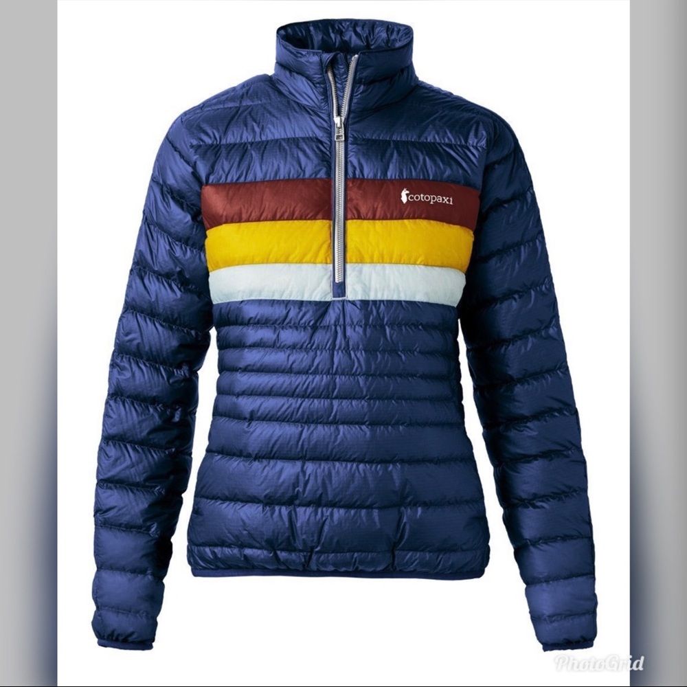 Cotopaxi Blue Multicolor Puffer Jacket
